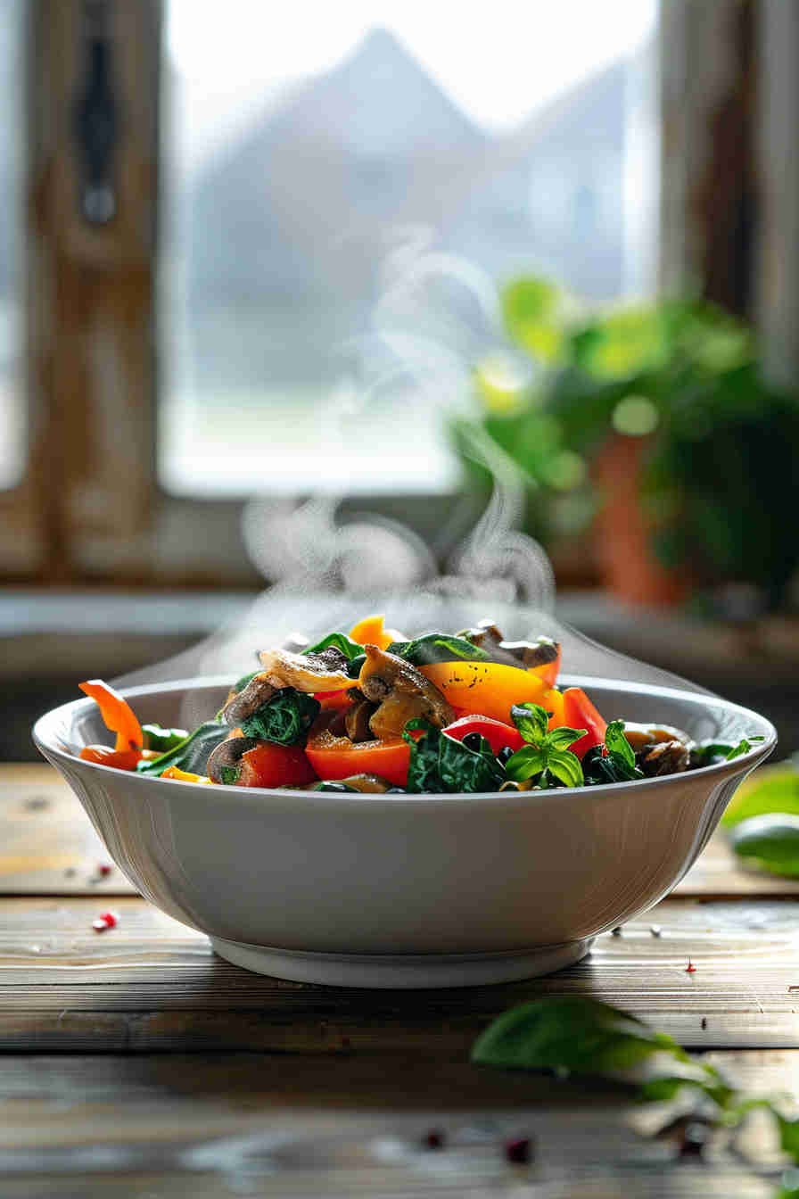 Healthy Mushroom and Spinach Stir-Fry