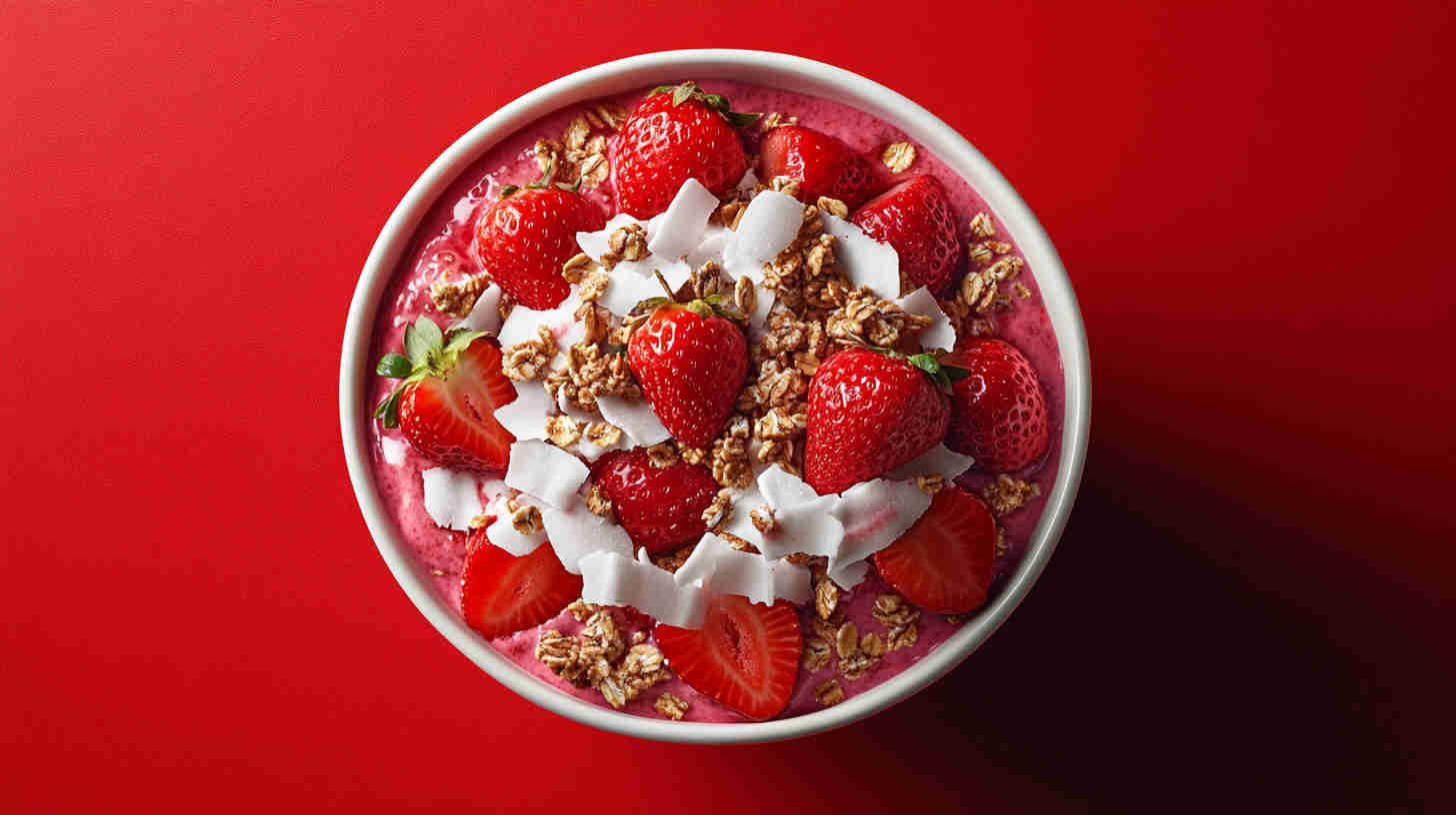 Healthy Strawberry Acai Refresher Bowl