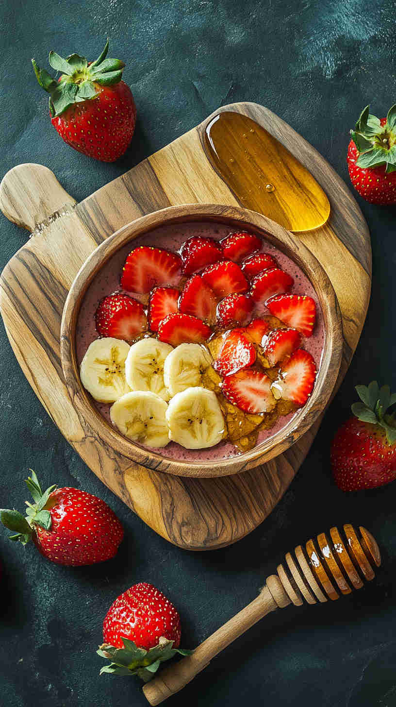 Healthy Strawberry Acai Refresher Bowl