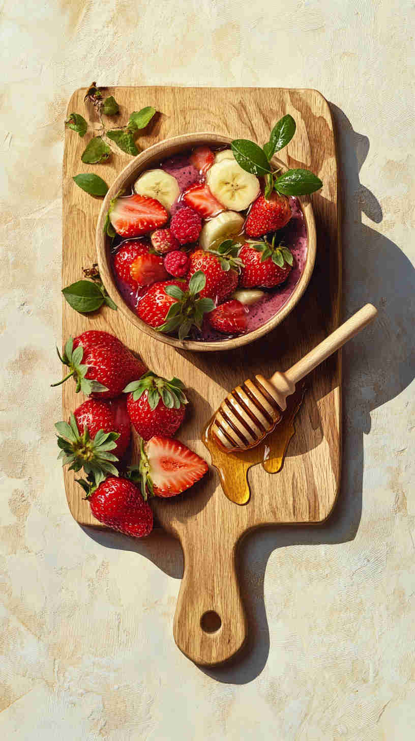 Healthy Strawberry Acai Refresher Bowl