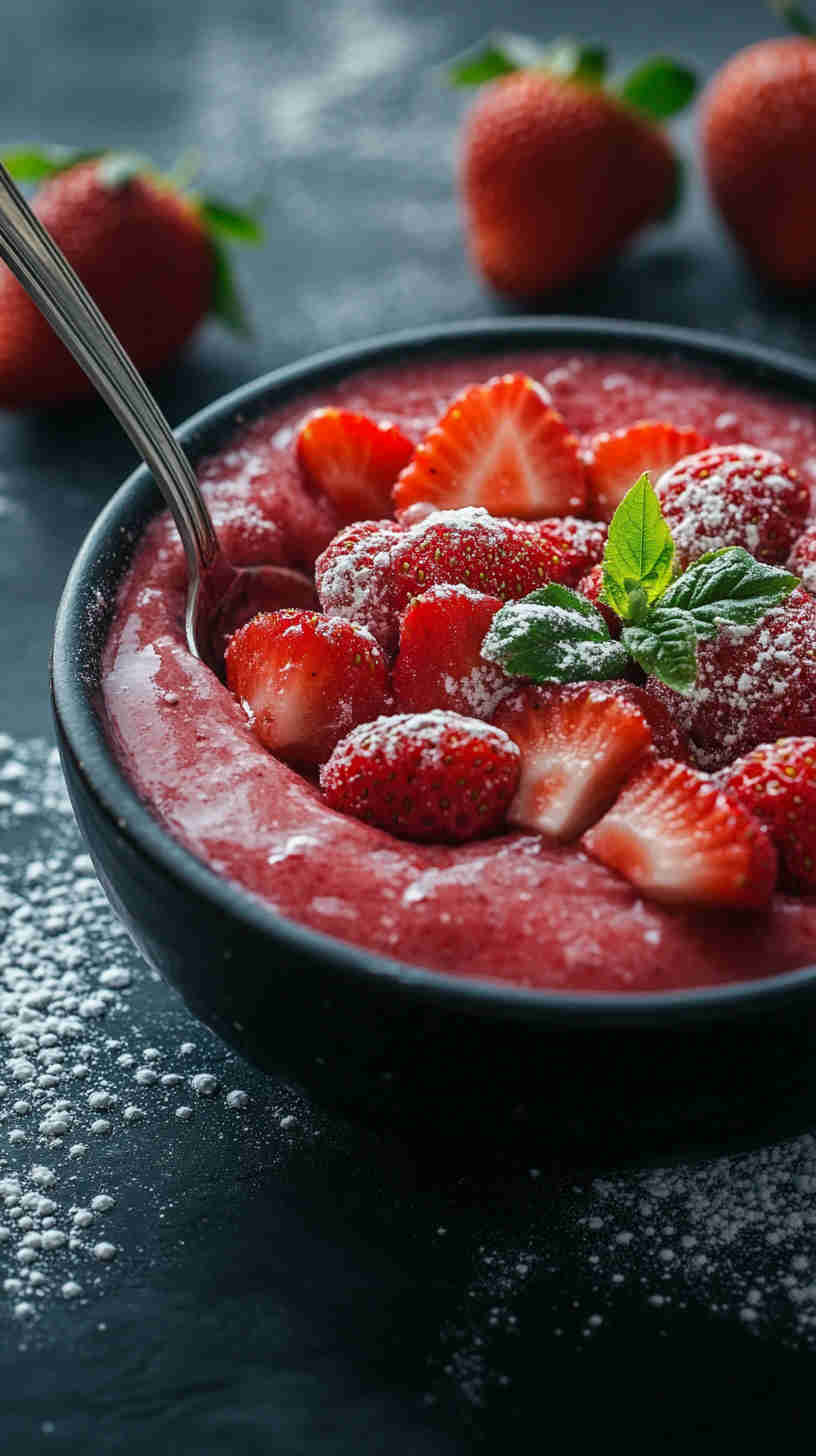 Healthy Strawberry Acai Refresher Bowl
