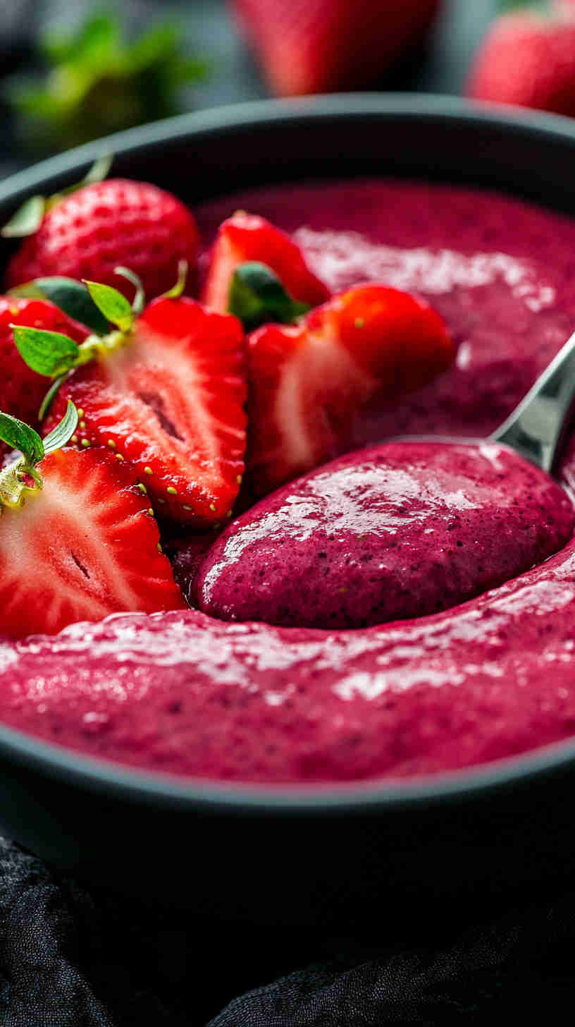 Healthy Strawberry Acai Refresher Bowl