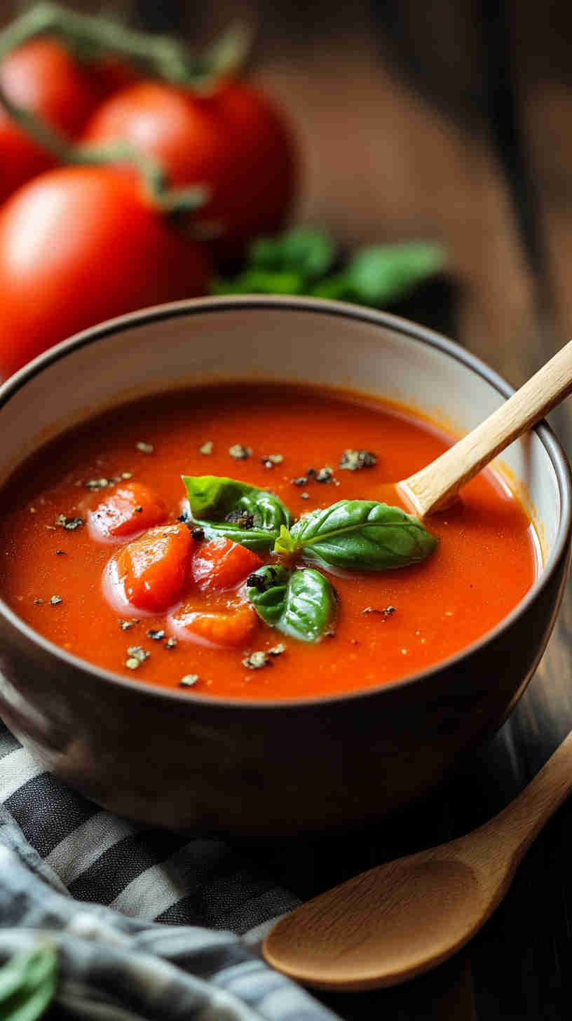 Hearty Tomato Basil Soup