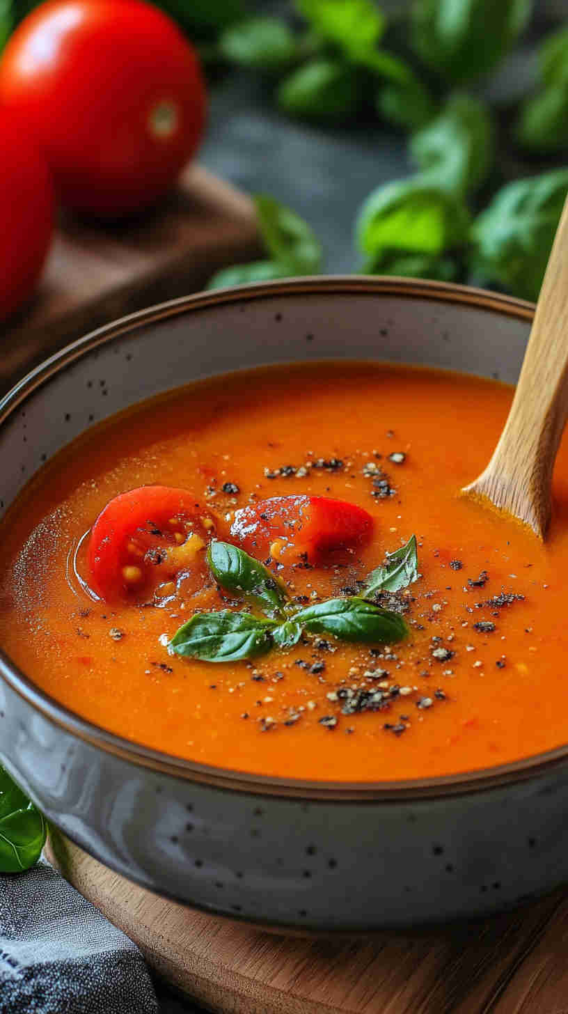 Hearty Tomato Basil Soup