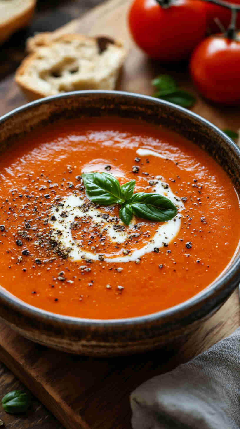 Hearty Tomato Basil Soup