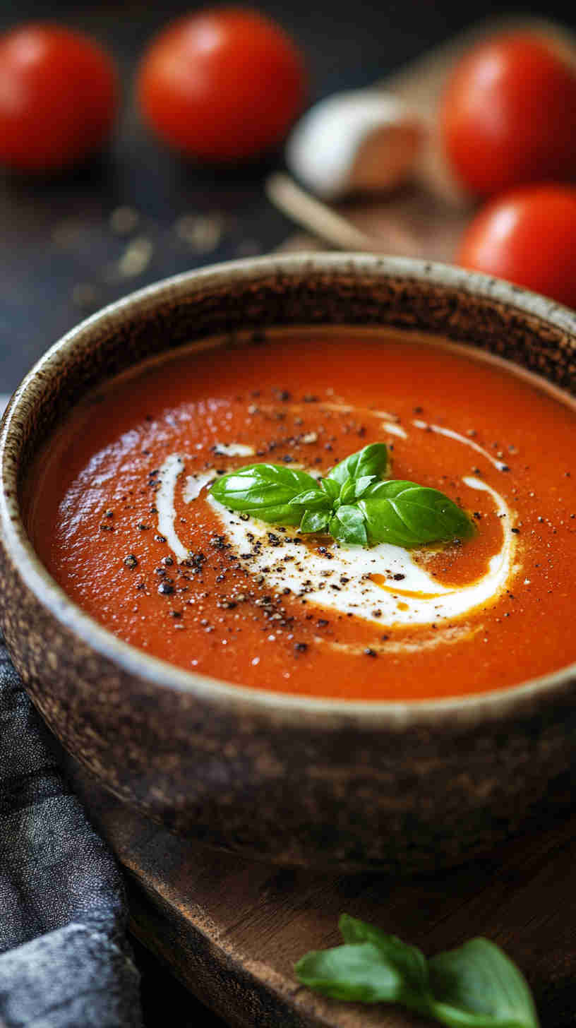 Hearty Tomato Basil Soup