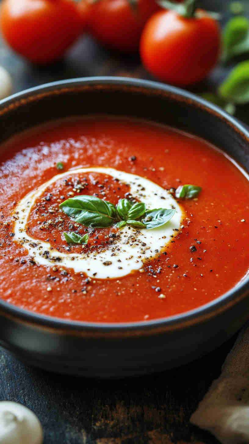 Hearty Tomato Basil Soup