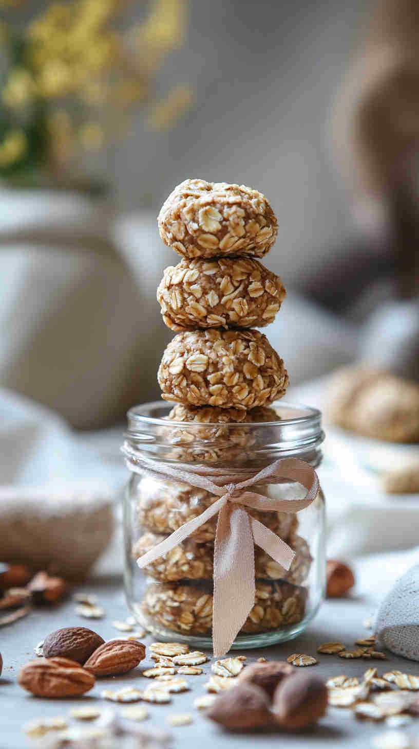 High-Fiber Oatmeal Energy Bites