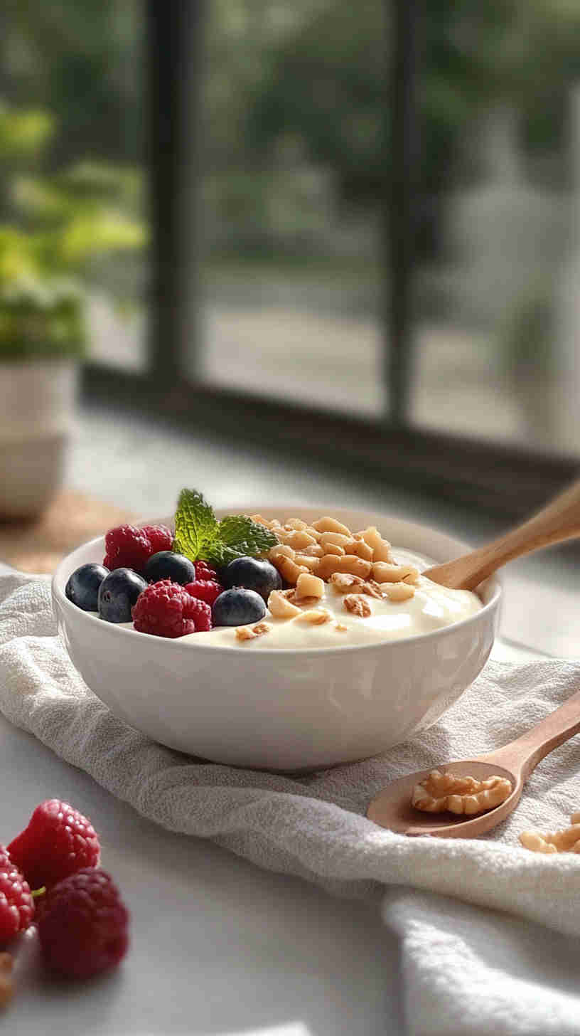 High-Protein Greek Yogurt & Berry Bowl