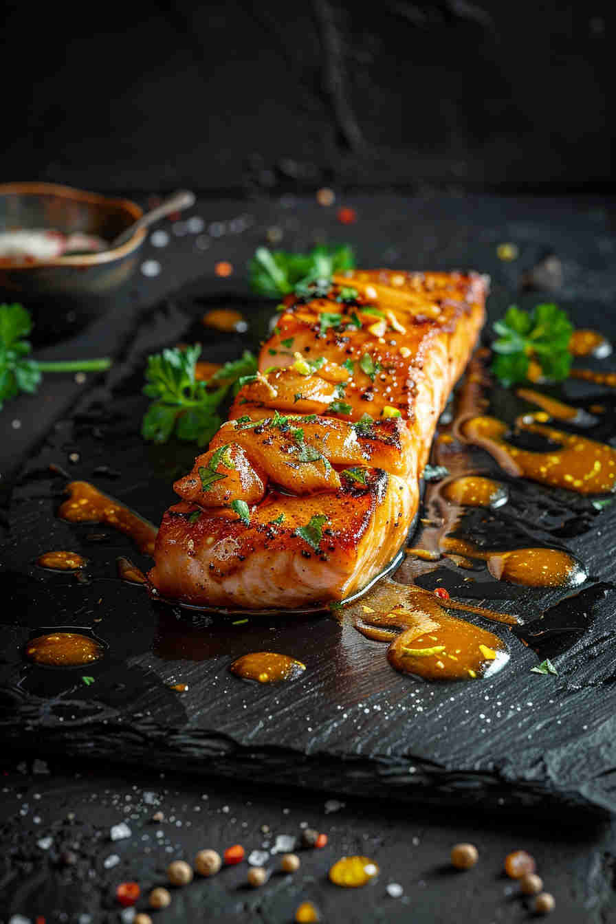 Honey Garlic Glazed Salmon