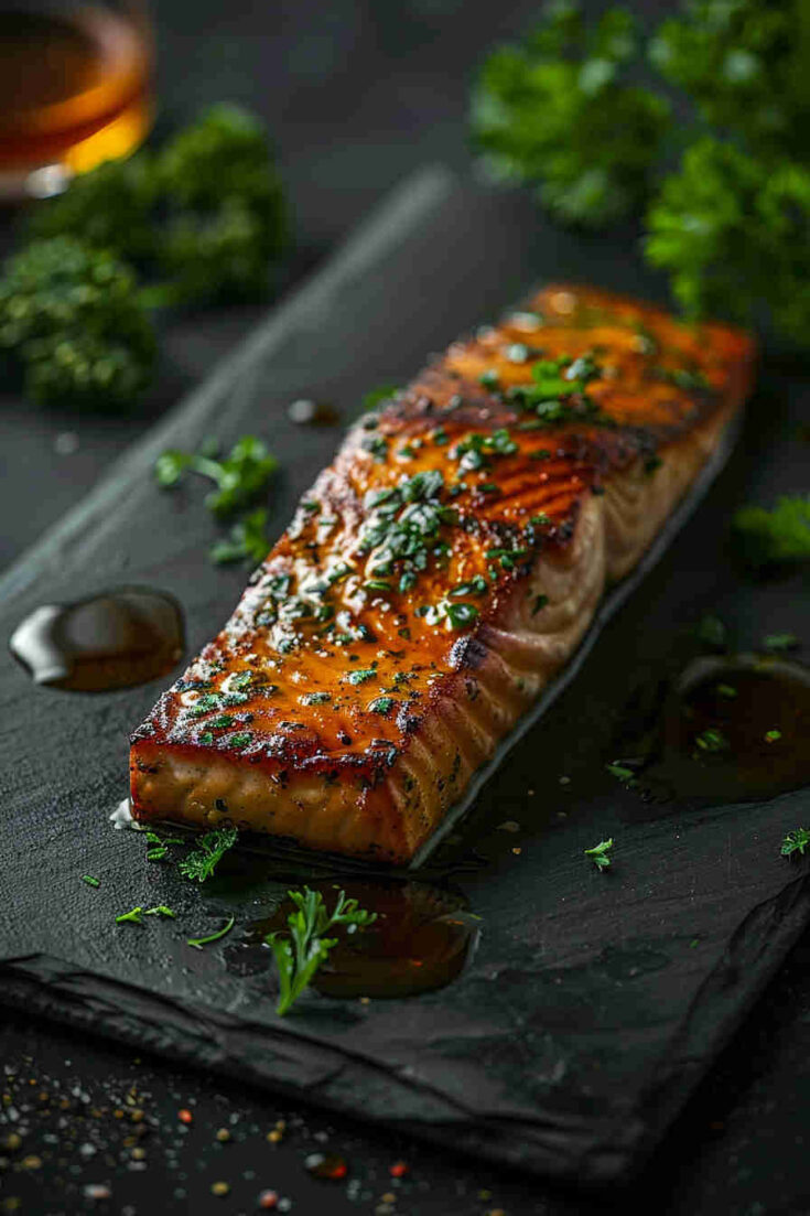 Honey Garlic Glazed Salmon