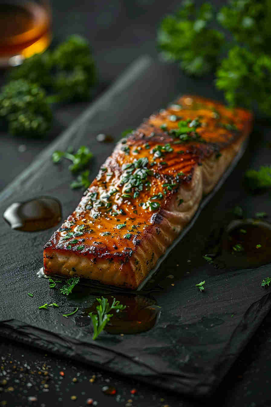 Honey Garlic Glazed Salmon