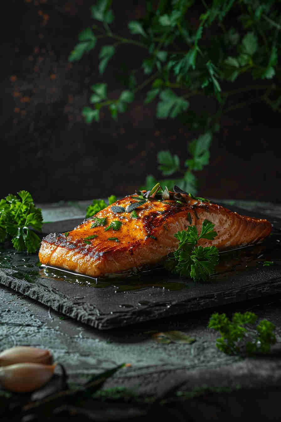 Honey Garlic Glazed Salmon