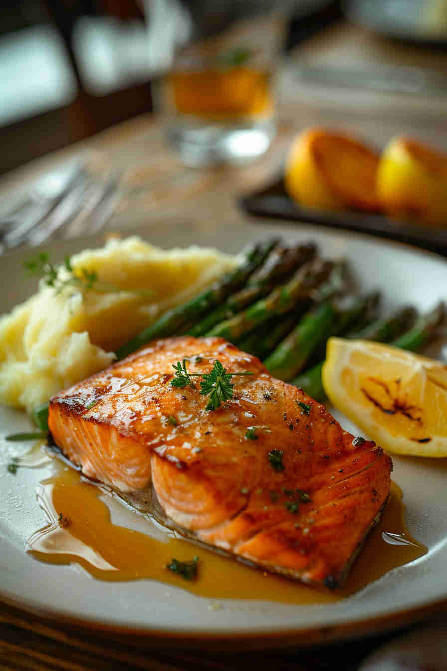 Honey Garlic Glazed Salmon