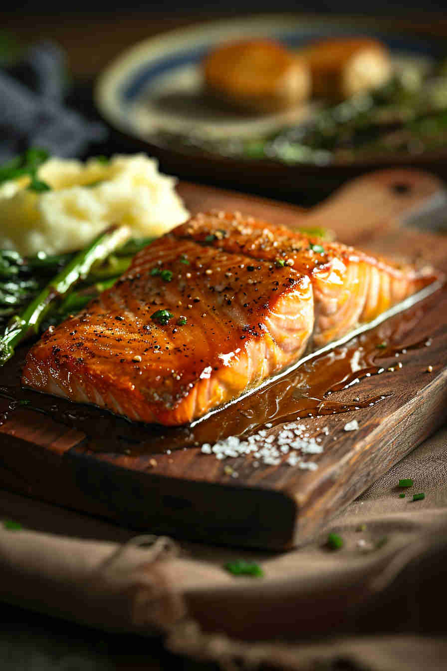 Honey Garlic Glazed Salmon