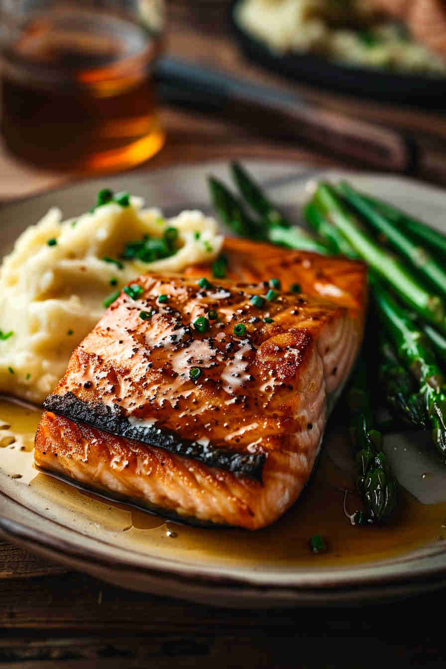 Honey Garlic Glazed Salmon