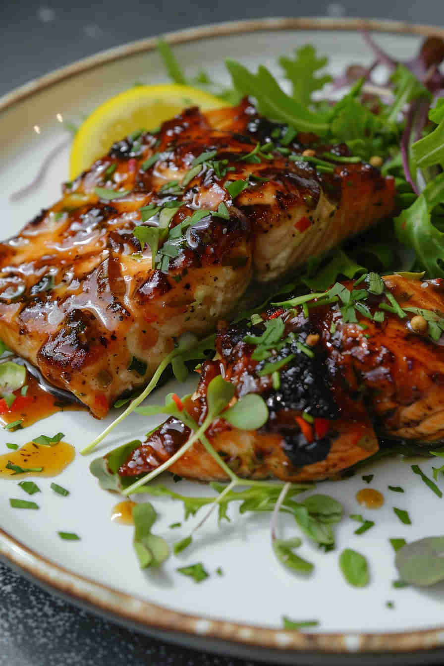 Honey Garlic Glazed Salmon