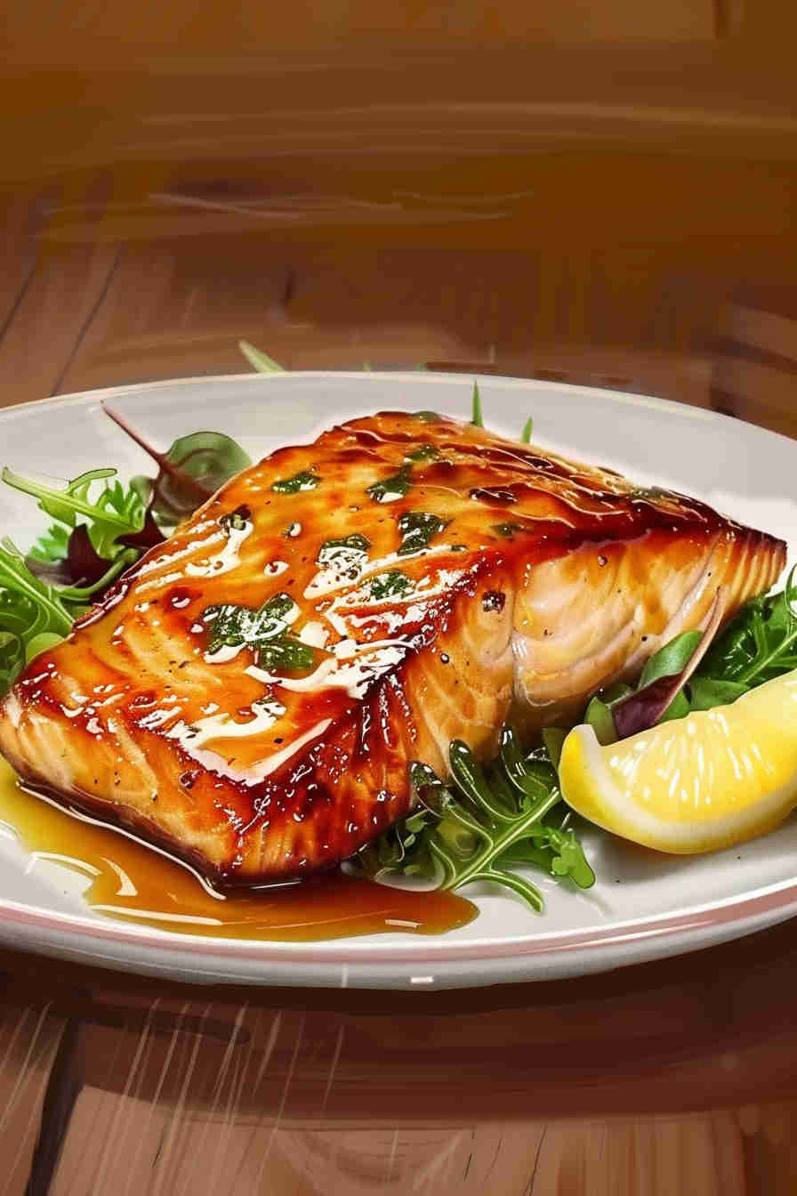Honey Garlic Glazed Salmon