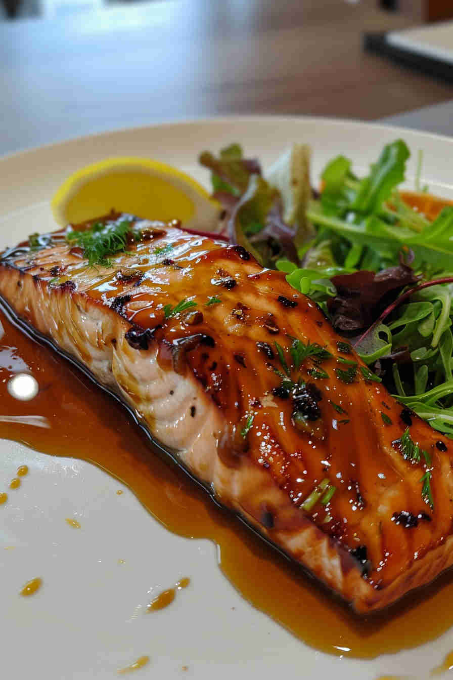Honey Garlic Glazed Salmon