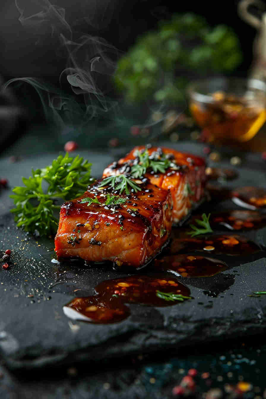 Honey Garlic Glazed Salmon