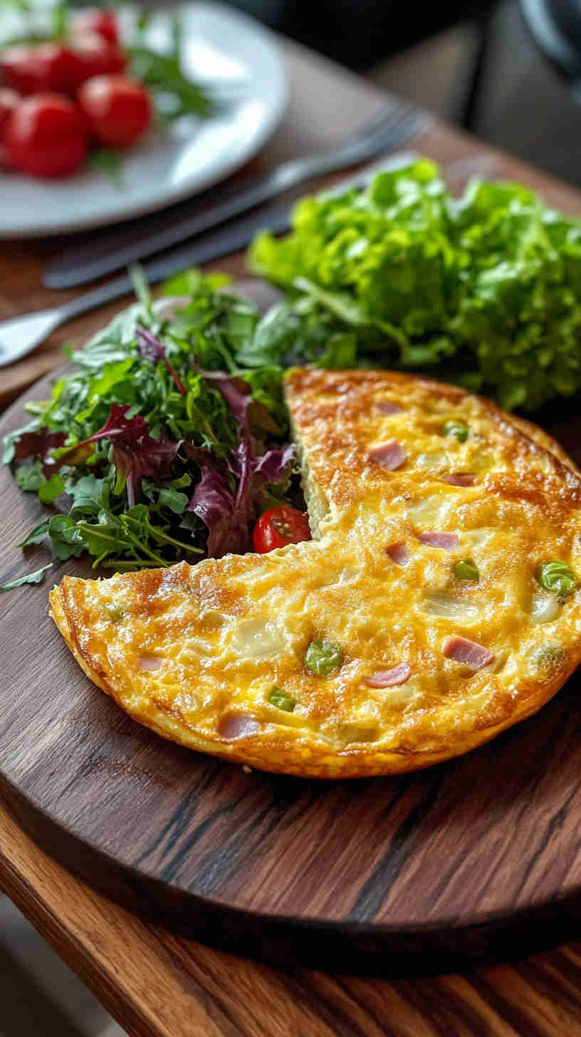 Leek, Ham & Gruyère Frittata