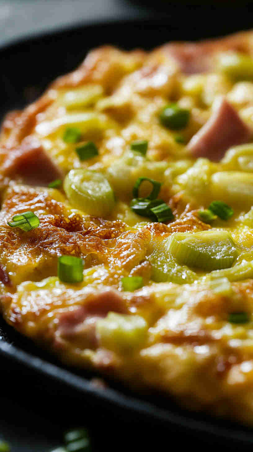 Leek, Ham & Gruyère Frittata