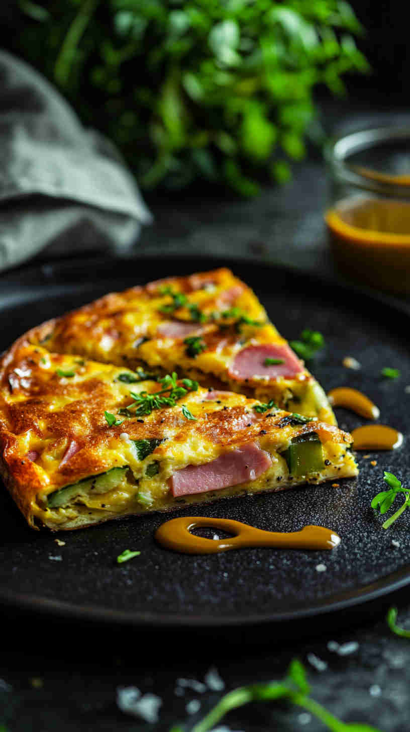 Leek, Ham & Gruyère Frittata