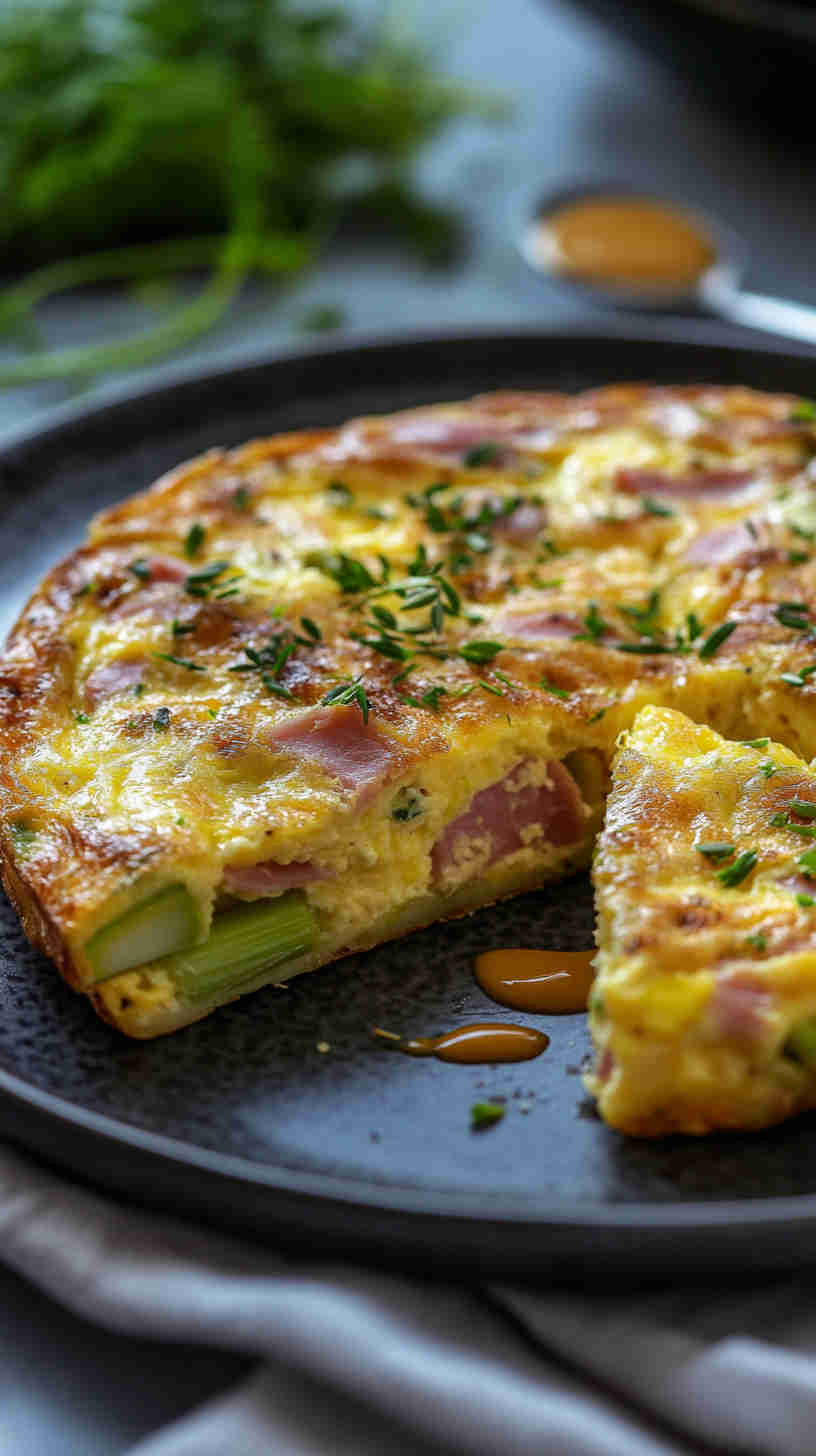 Leek, Ham & Gruyère Frittata