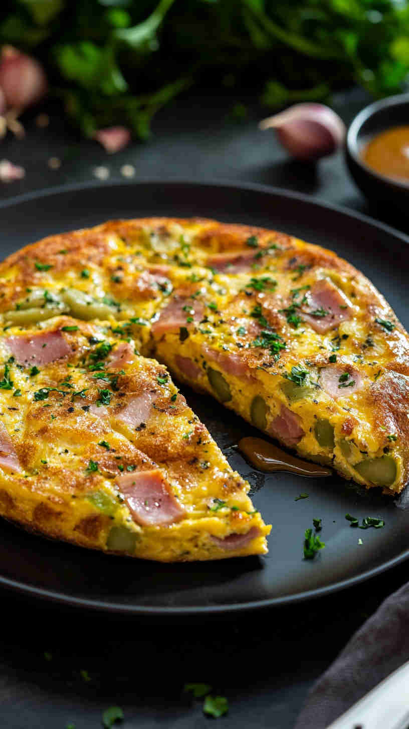 Leek, Ham & Gruyère Frittata