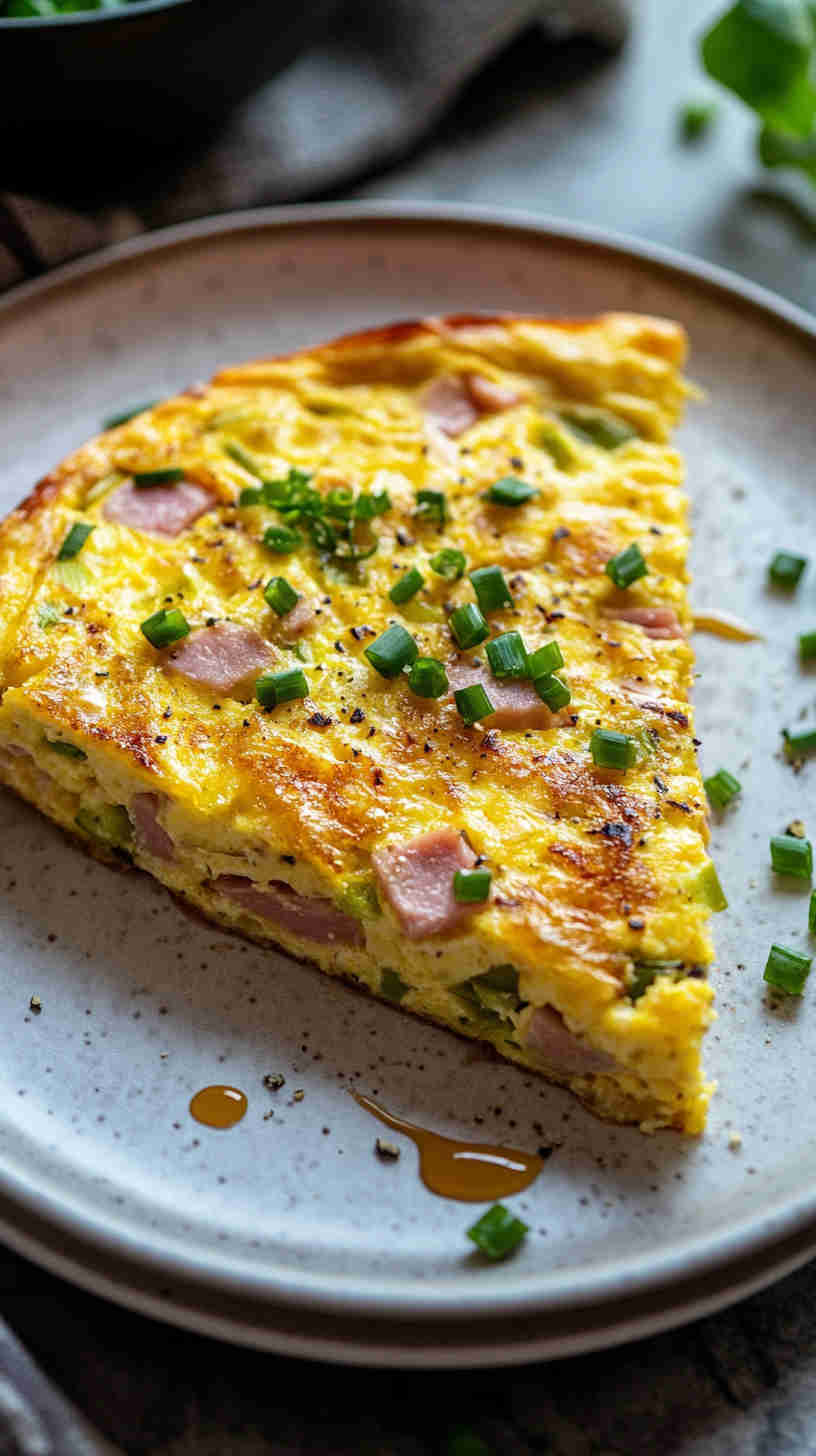 Leek, Ham & Gruyère Frittata