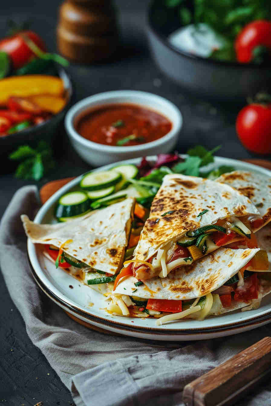 Loaded Veggie Quesadillas