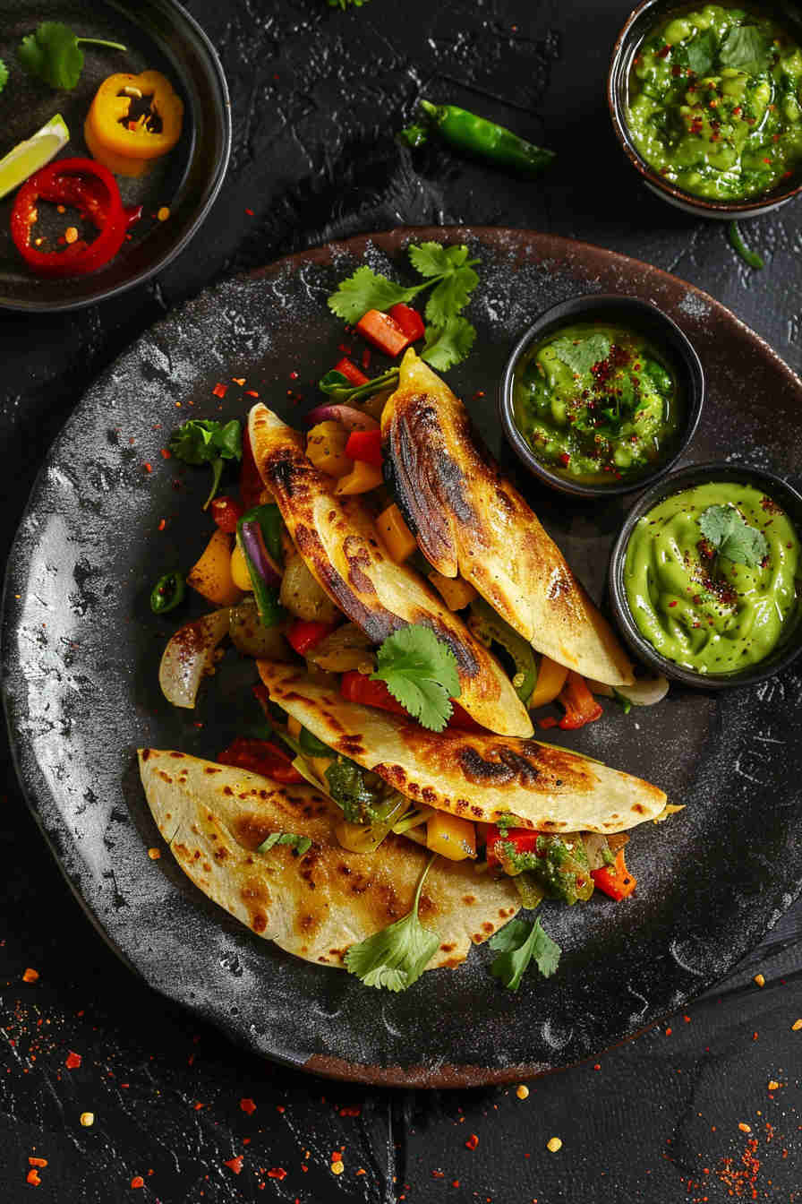 Loaded Veggie Quesadillas
