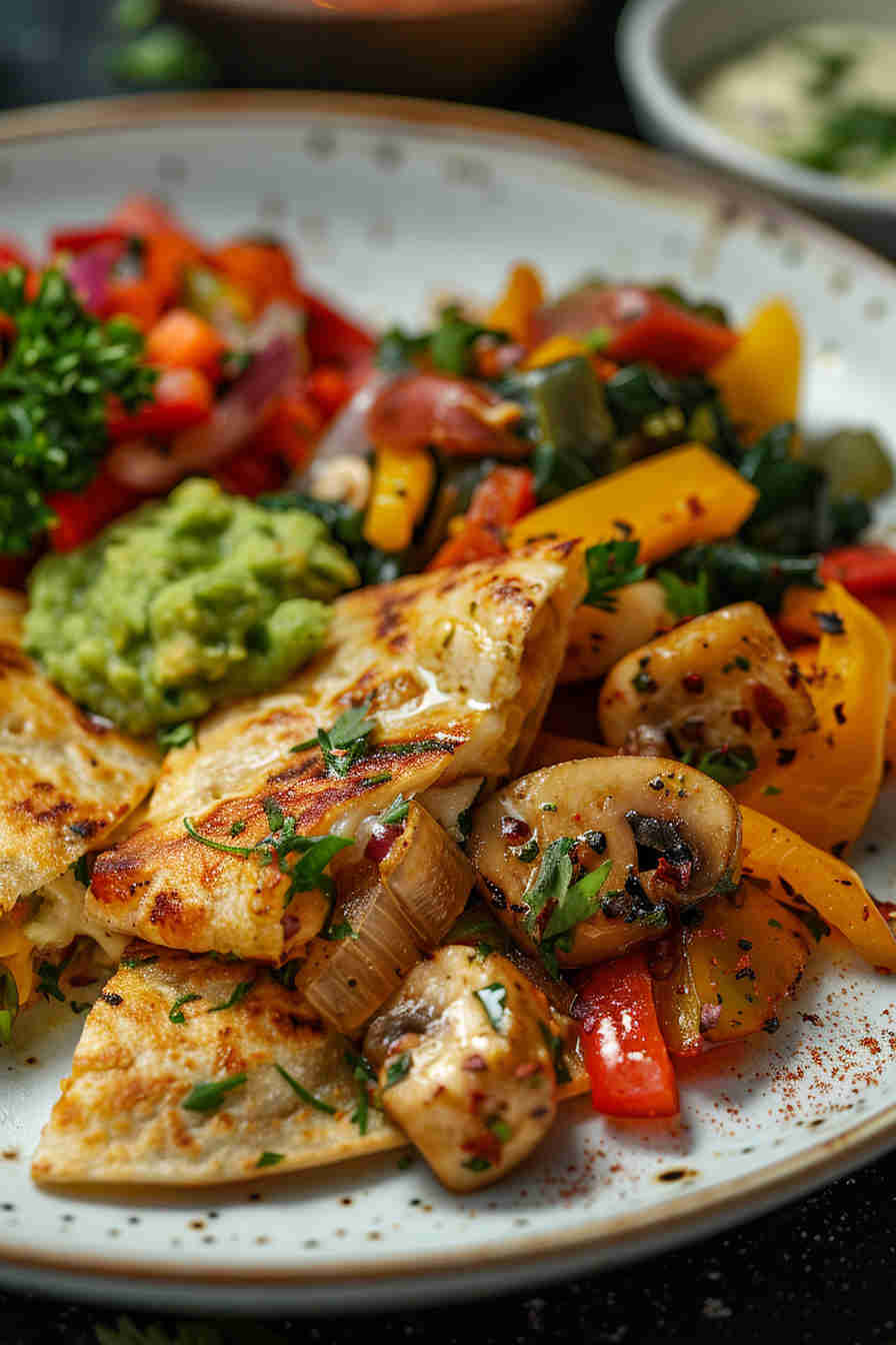 Loaded Veggie Quesadillas