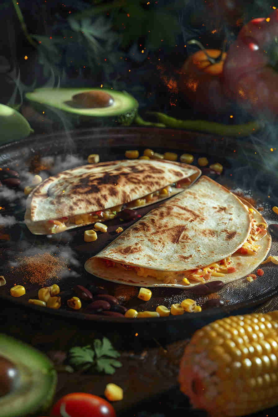 Loaded Veggie Quesadillas