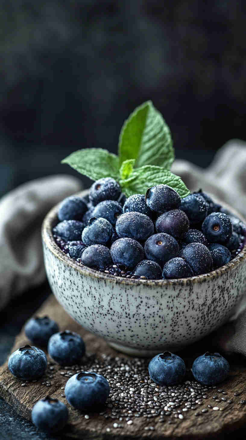 Low-Calorie Chia Pudding with Berries