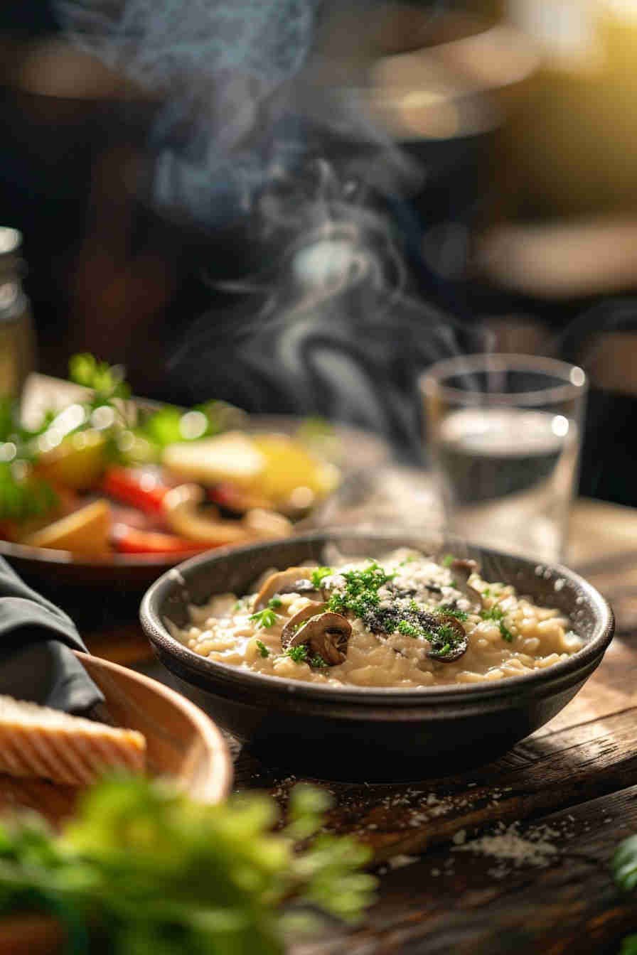 Low-Calorie Mushroom Risotto