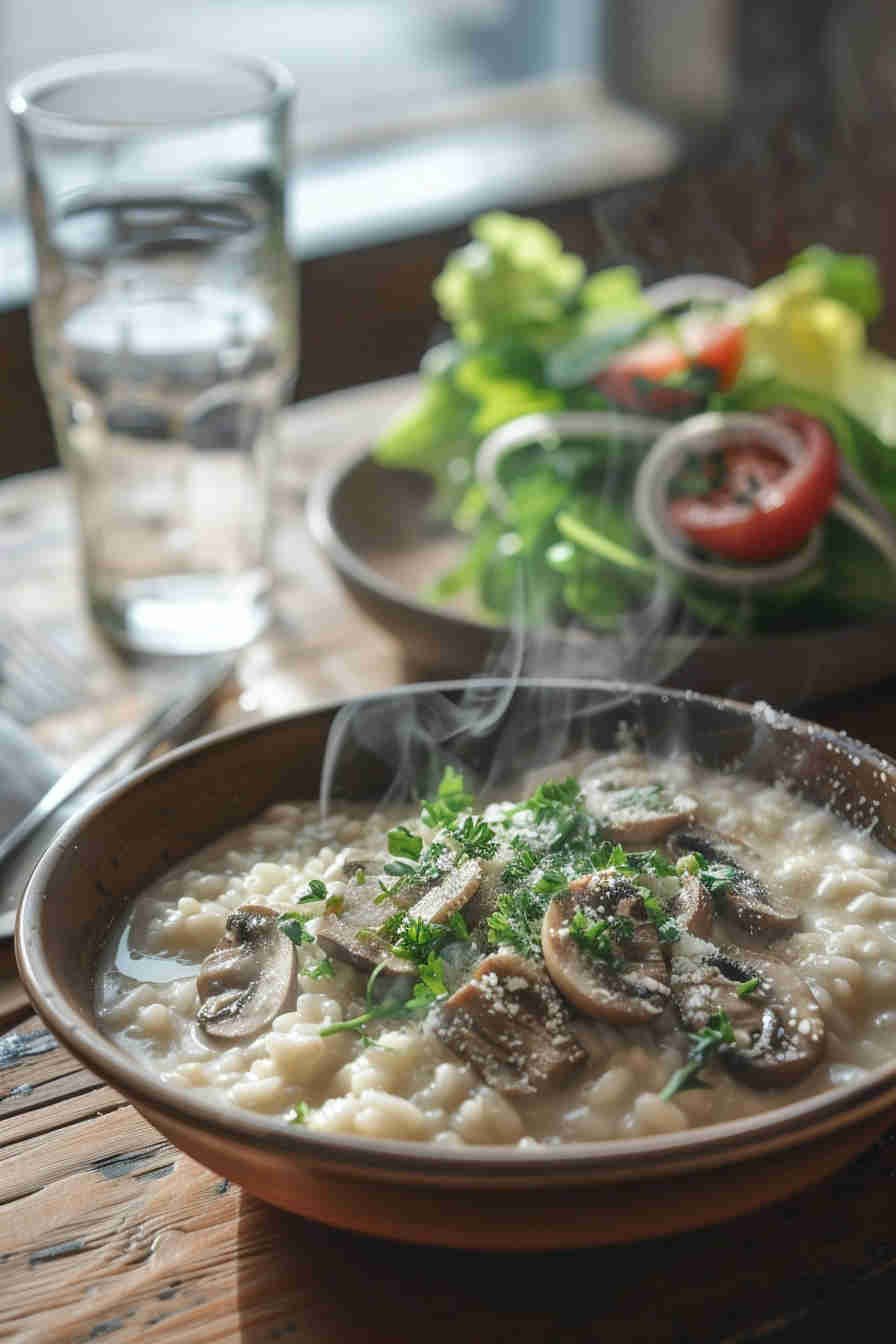 Low-Calorie Mushroom Risotto