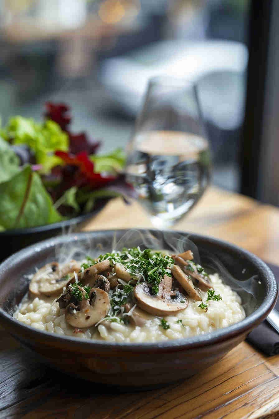 Low-Calorie Mushroom Risotto