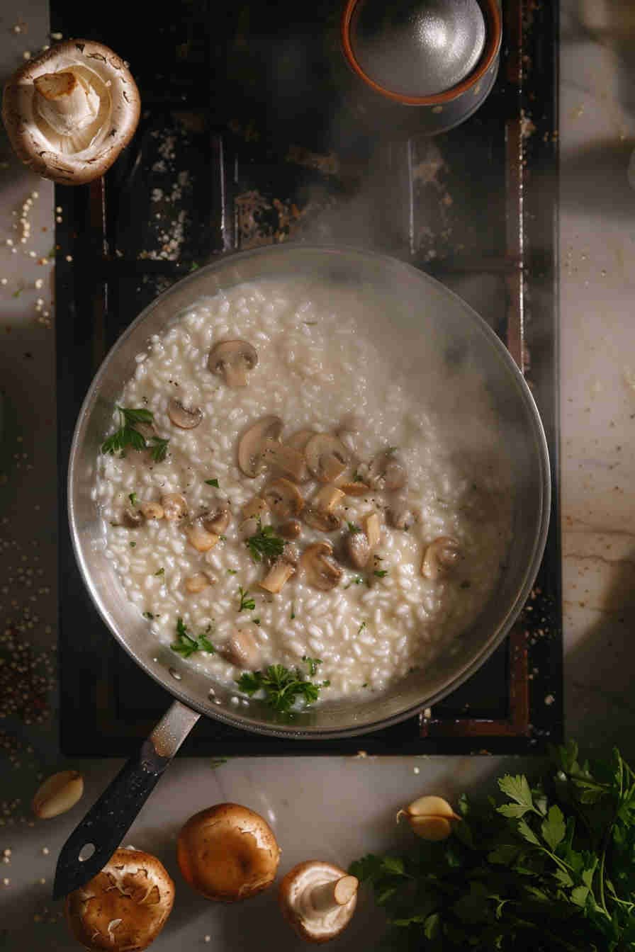 Low-Calorie Mushroom Risotto