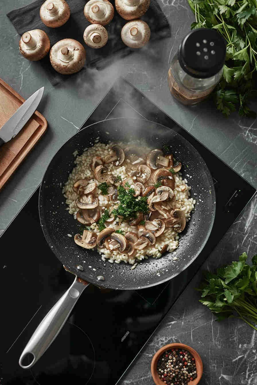 Low-Calorie Mushroom Risotto