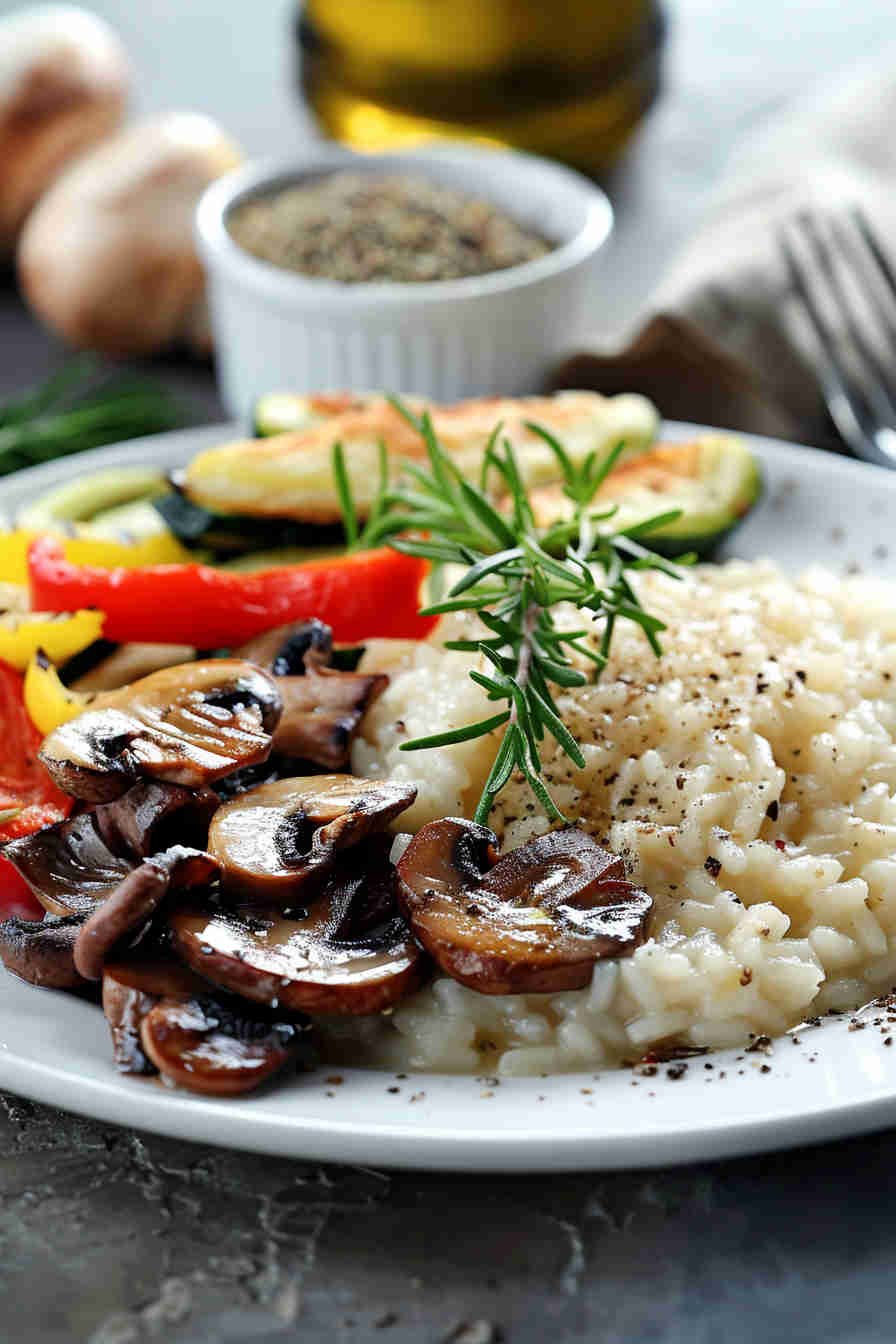 Low-Calorie Mushroom Risotto