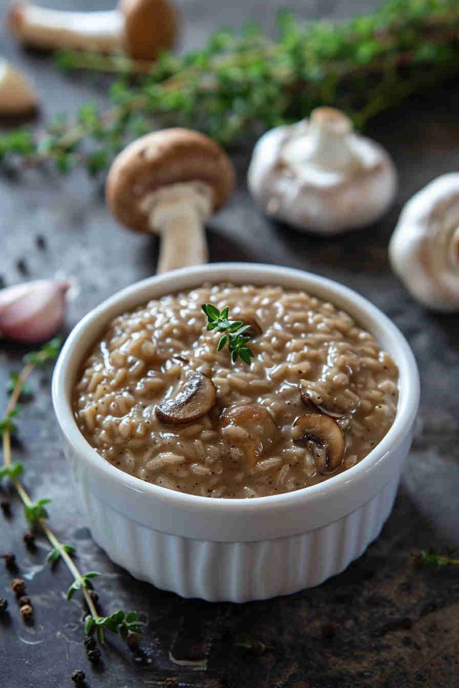 Low-Calorie Mushroom Risotto
