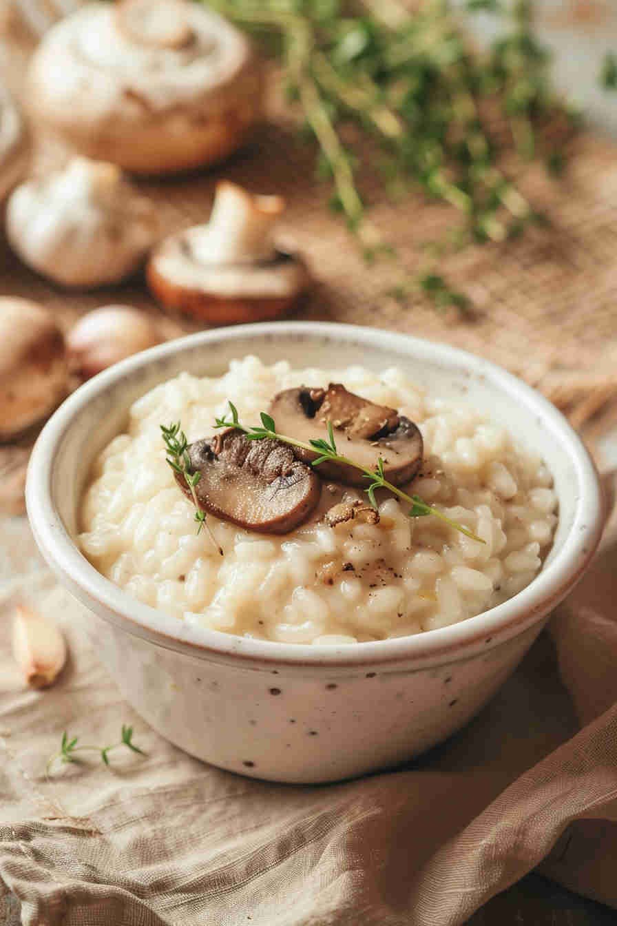 Low-Calorie Mushroom Risotto