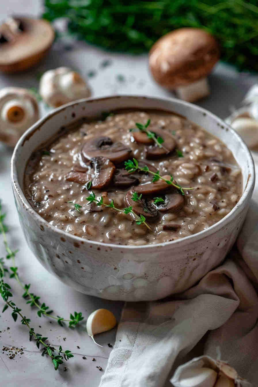 Low-Calorie Mushroom Risotto
