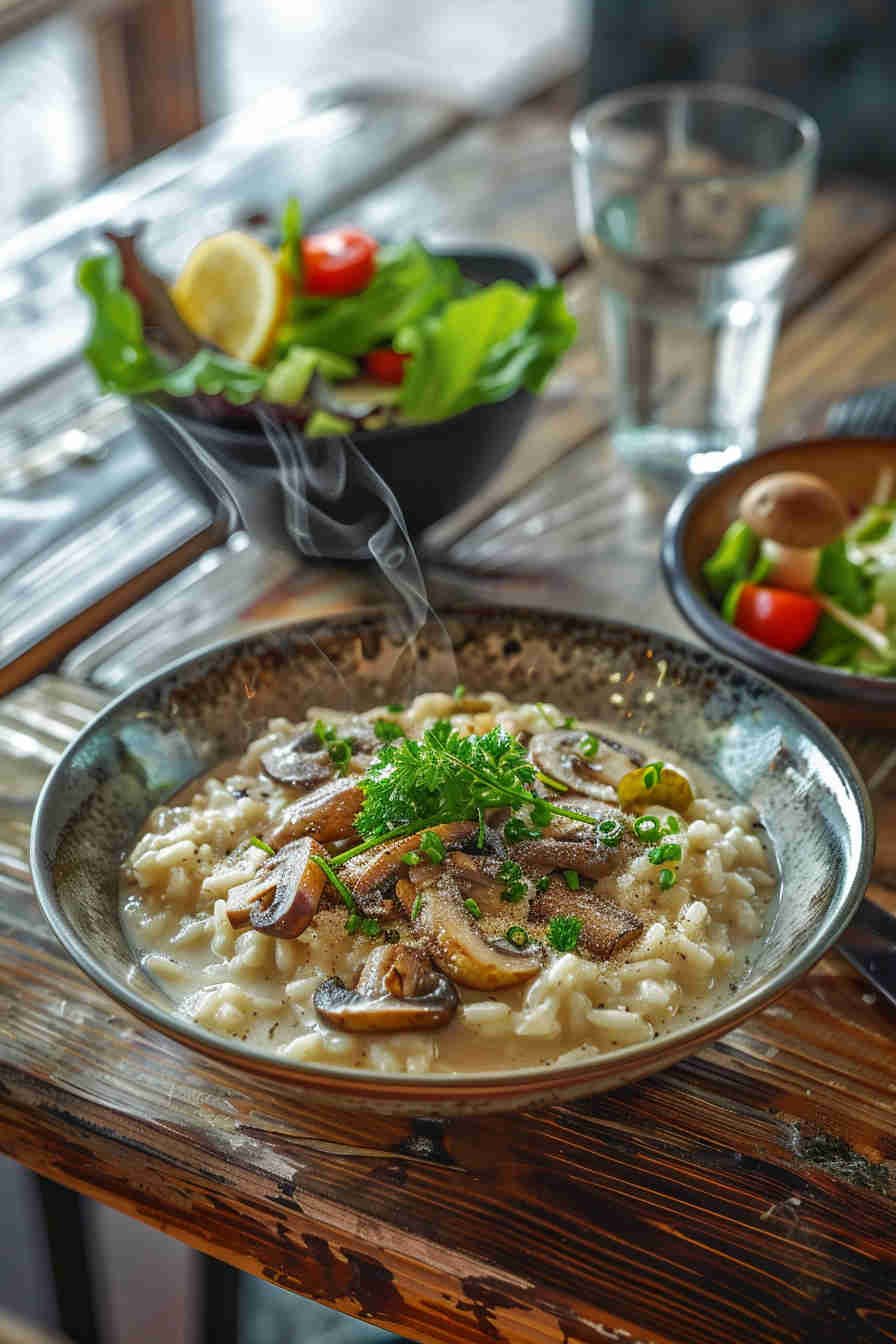 Low-Calorie Mushroom Risotto