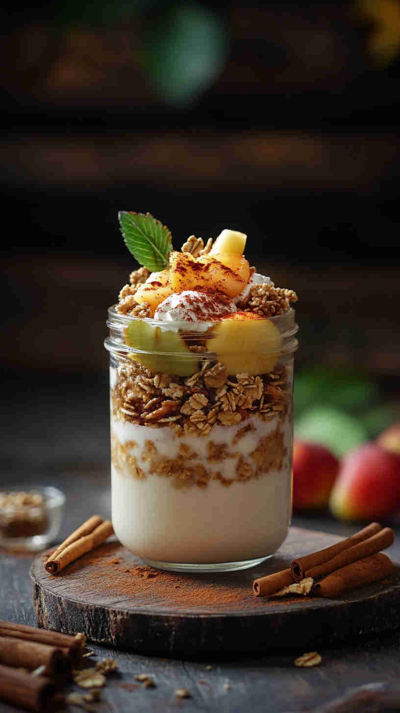 Low-Sugar Granola & Milk