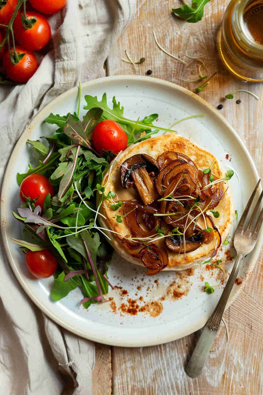 Mushroom & Bell Pepper Veggie Burger