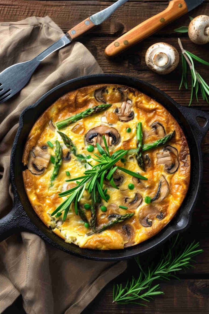 Mushroom and Asparagus Frittata