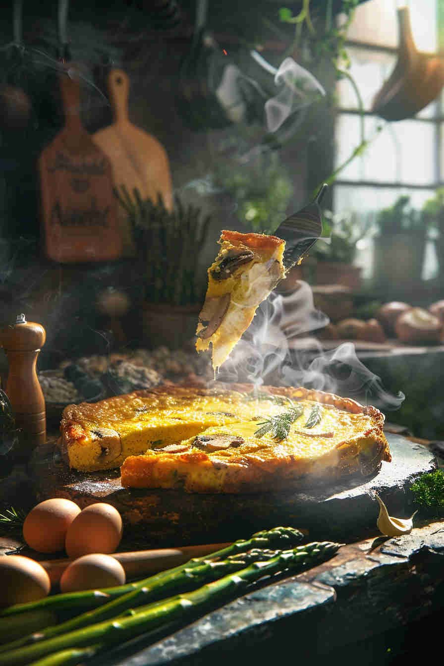 Mushroom and Asparagus Frittata