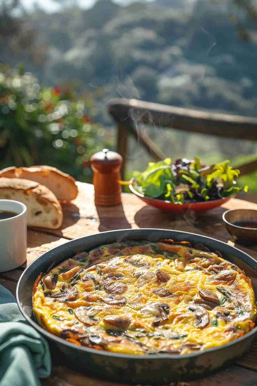 Mushroom and Asparagus Frittata